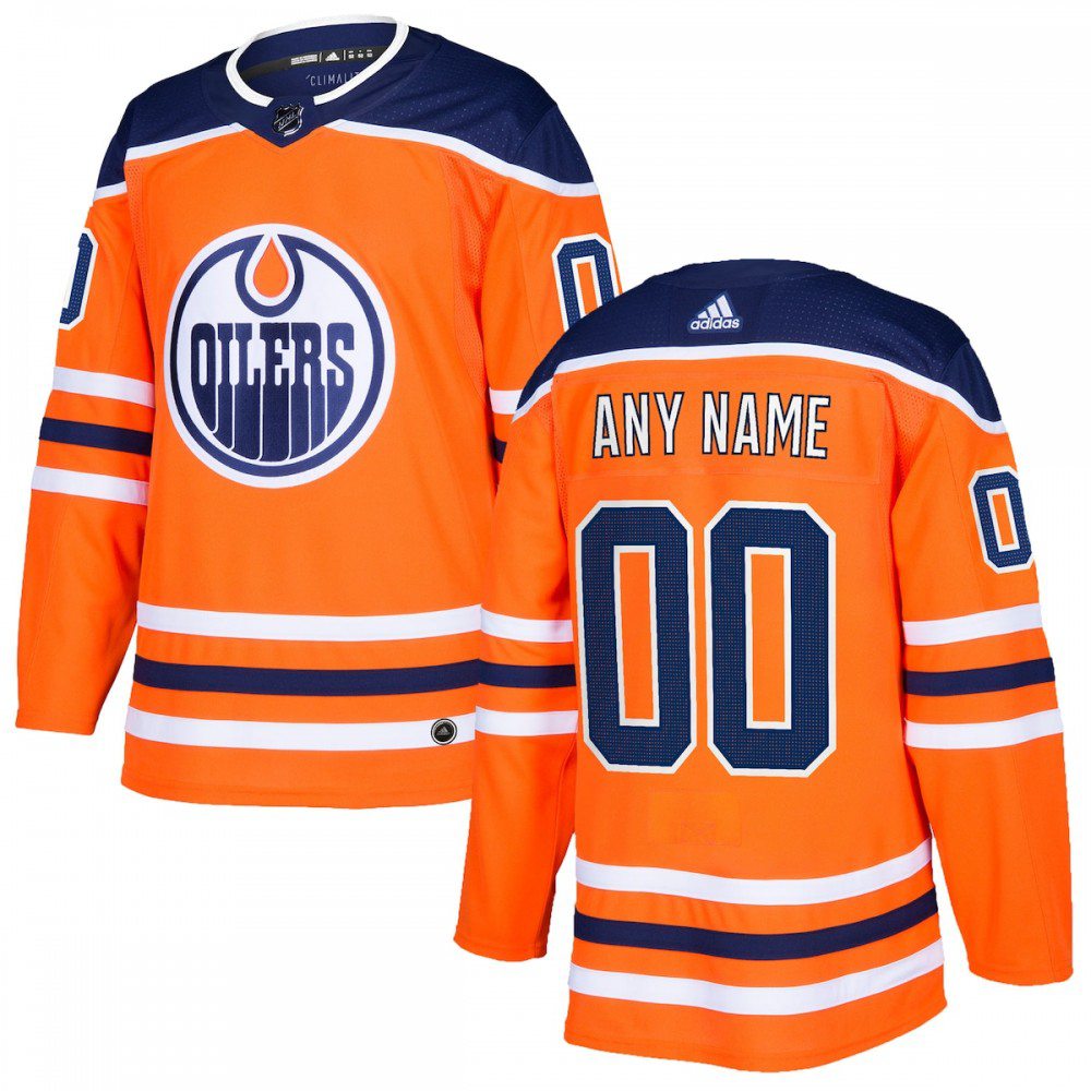 Edmonton Oilers adidas Authentic Custom Jersey - Orange-Pro Kit Vault | Brand New 26/27 Sports Jerseys